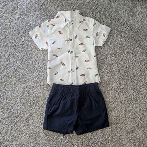 Carter's baby boys outfit Car print